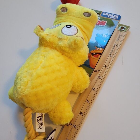 NEW HUNGRY HIPPOS HIPPO LUXE PLUSH DOG PULL TOY NWT - Picture 2 of 6
